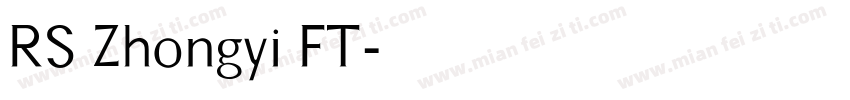 RS Zhongyi FT字体转换